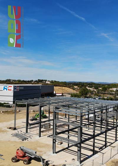Construction de notre nouvel entrepôt à Boisseron (34)